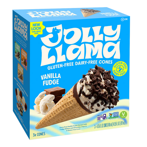 GF DF Cone Vanilla 14.25oz 3 Cones