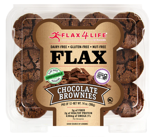 Flax chocolate Brownies 14oz 