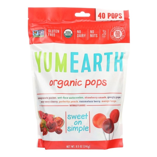 Lollipop Organic Assorted 8.7oz