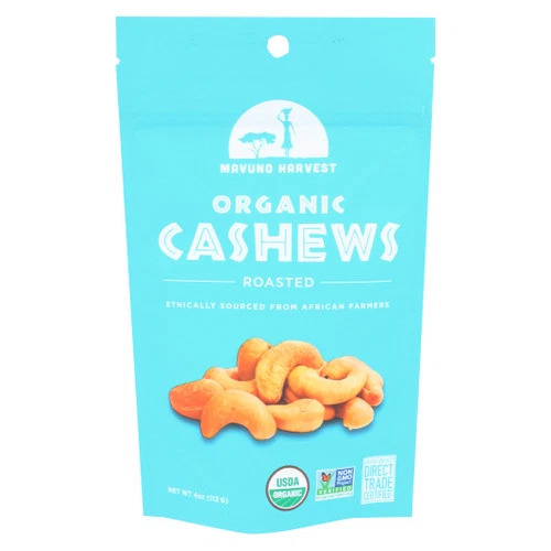 Roasted Cashews Organic Nuts 4 oz