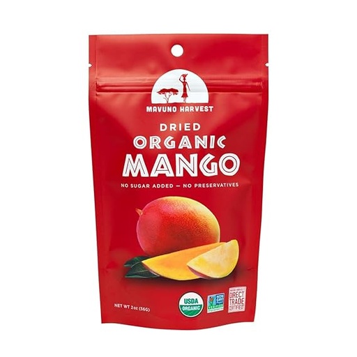 Dried Fruit Mango Organic 2oz