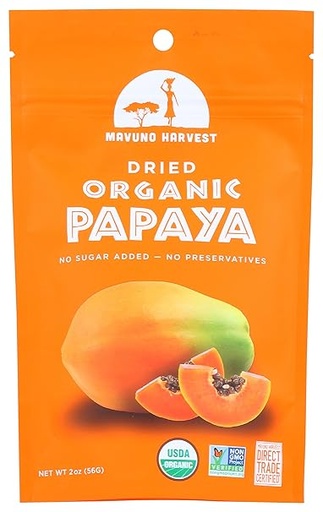 Dried Papaya Organic 2oz