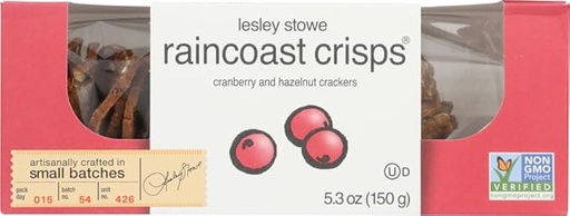 Cranberry & Hazelnut Crackers 5.3oz 