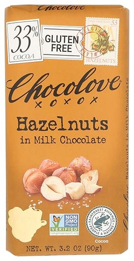 Hazelnuts in Milk Chocolate Bar 3.2oz