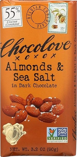Almond & Sea Salt in Dark Chocolate 3.2oz