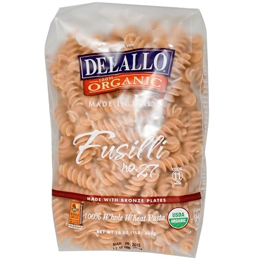 Organic Whole Wheat Fusilli 16oz