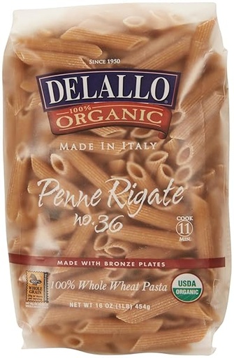 Organic Whole Wheat Penne Rigate 16oz