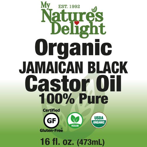 Organic Jamaican Black Castor Oil - 16 oz - Glass