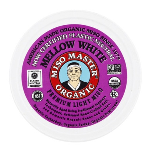 Miso Master, Organic, Mellow White Miso Traditional Soy Paste 8oz 