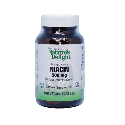 Niacin 500 mg PR - 100 Vegan Tabs