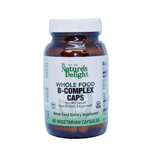 B-Complex Veg Caps - Whole Food Essentials - 60 Veg Caps