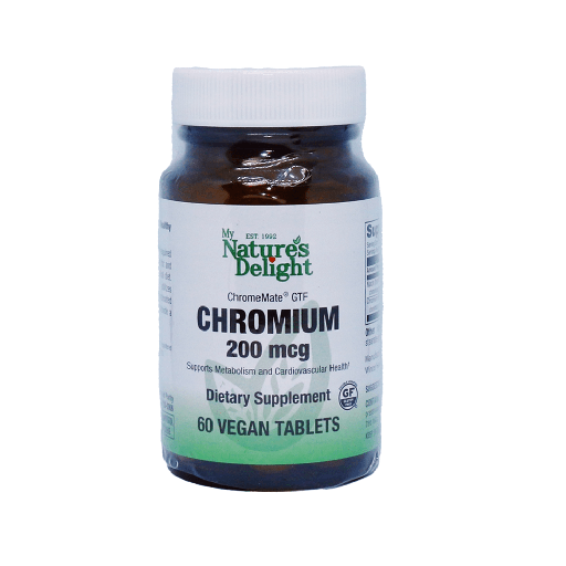 Chromium 200 mcg (ChromeMate GTF) - 60 Vegan Tabs